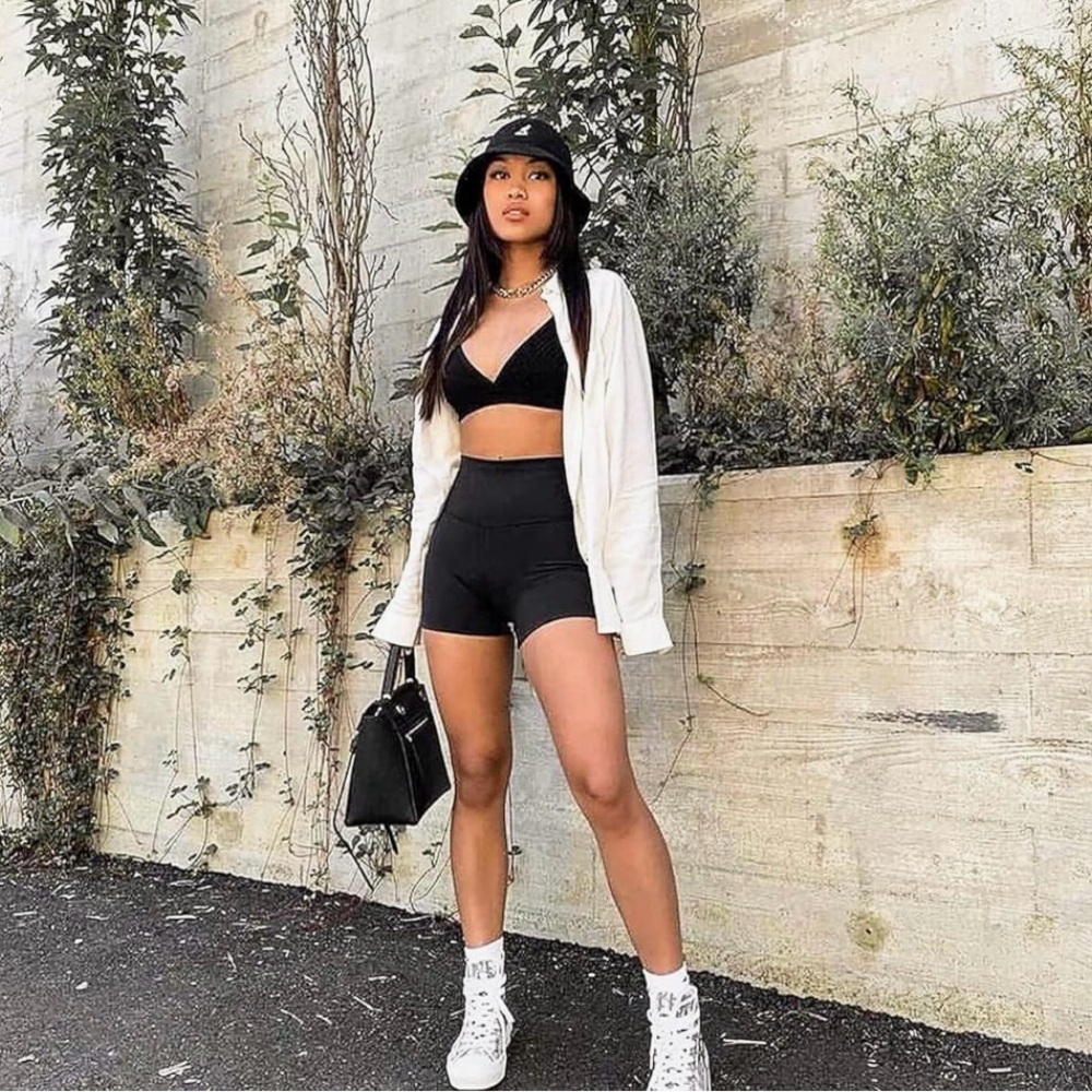 Black Women's Bike Shorts